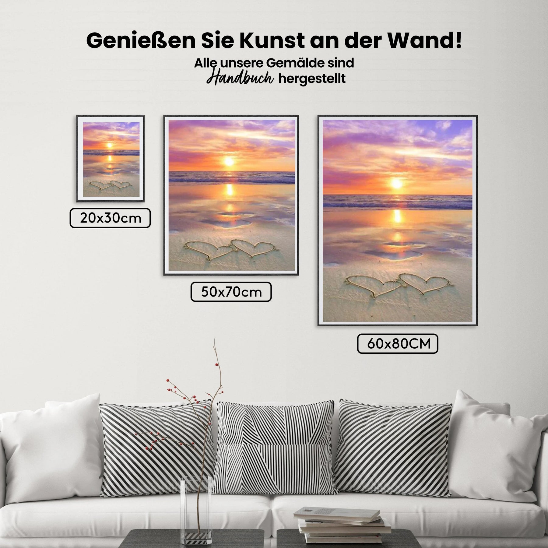 Sonnenuntergang - Strand - Malen nach Zahlen