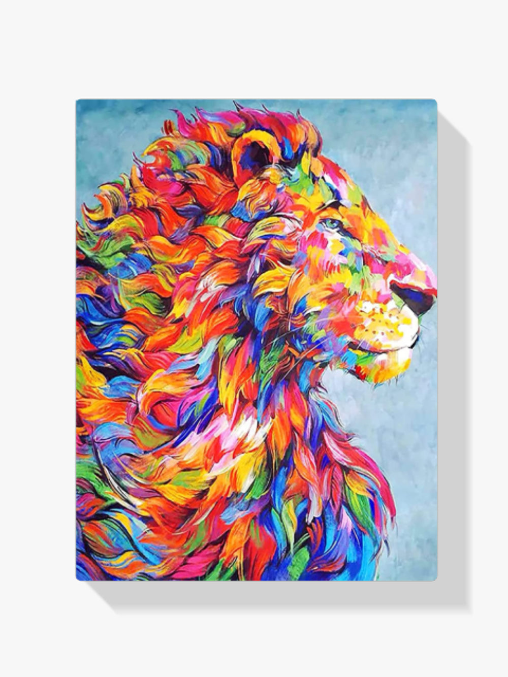Stolzer Löwe Bunt - Malen nach Zahlen