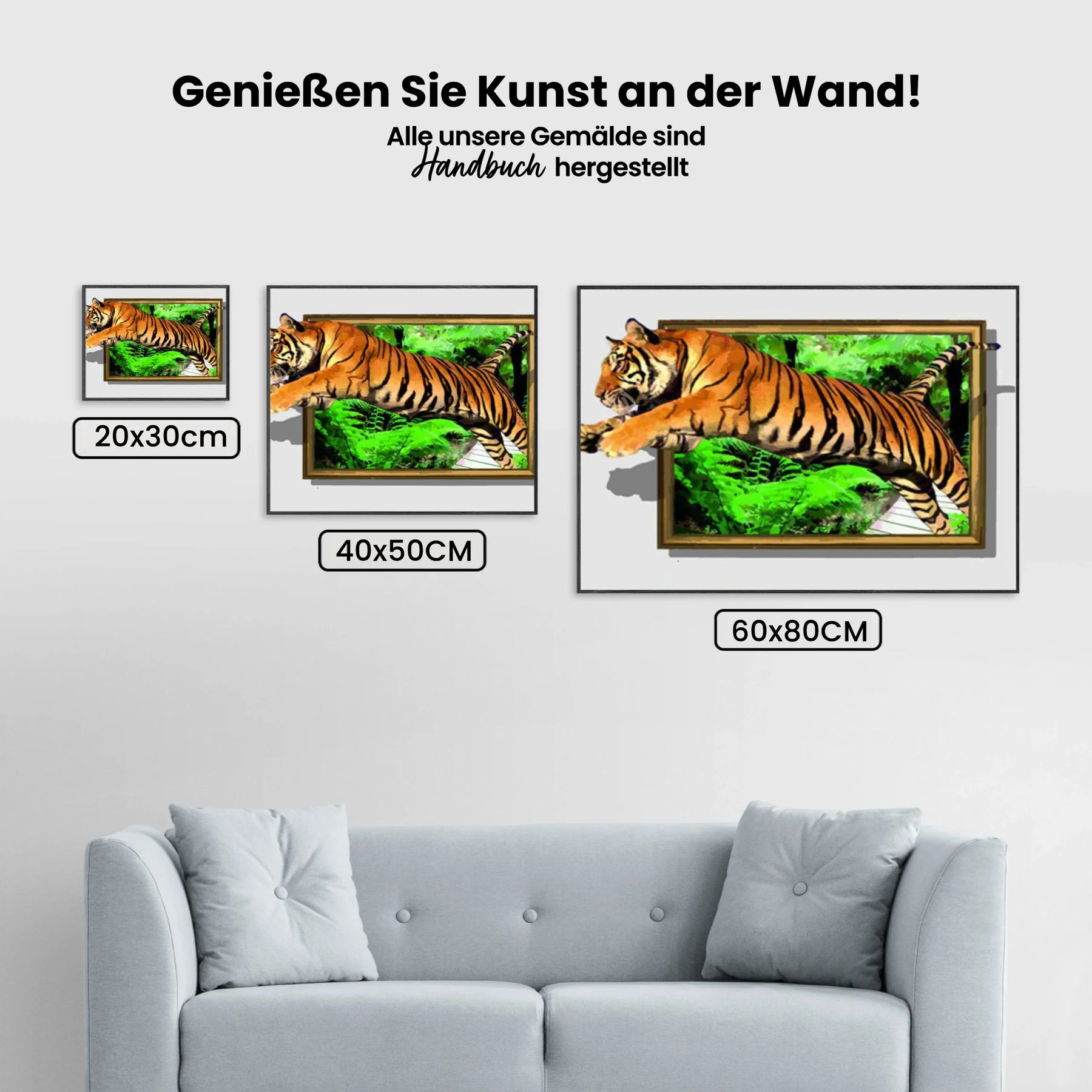 Tiger 5D - Malen nach Zahlen