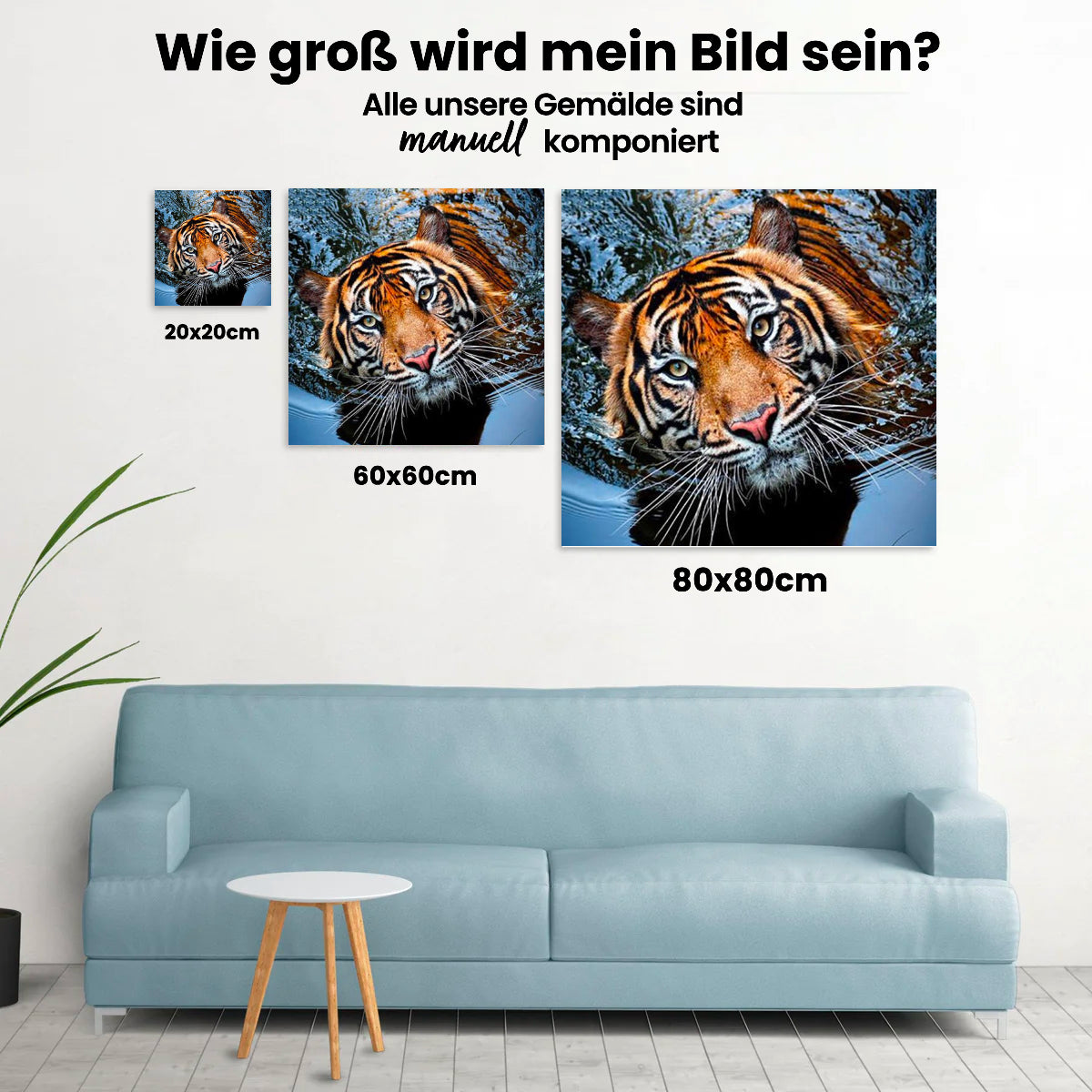 Tiger - Malen nach Zahlen