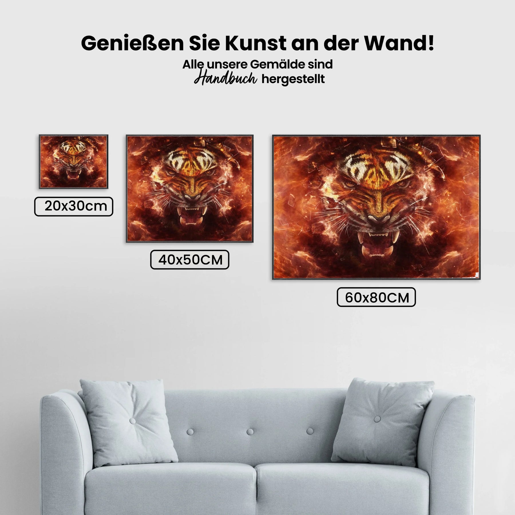 Tiger - Malen nach Zahlen