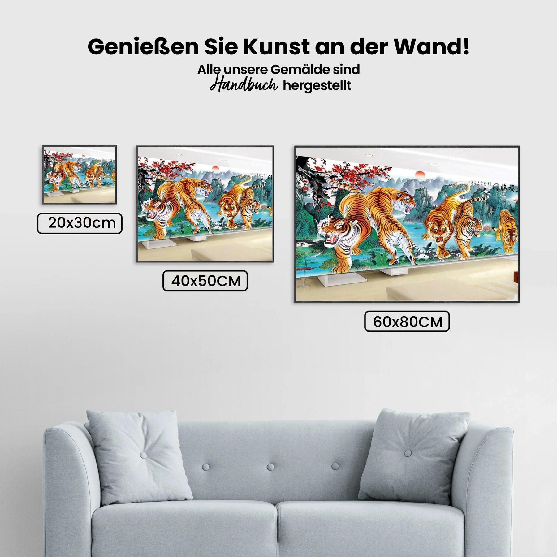 Tiger XL - Malen nach Zahlen