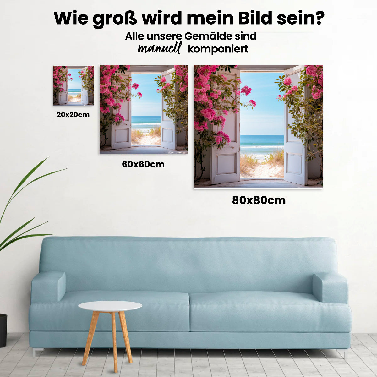 Tür zum Meer - Malen nach Zahlen