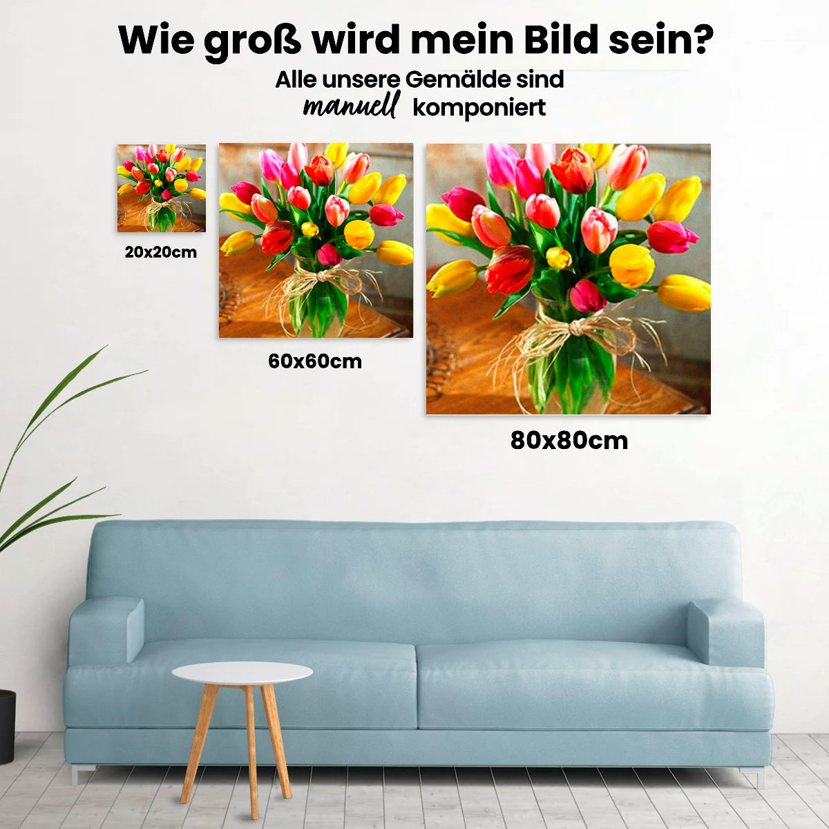 Tulpen In Vase - Malen nach Zahlen