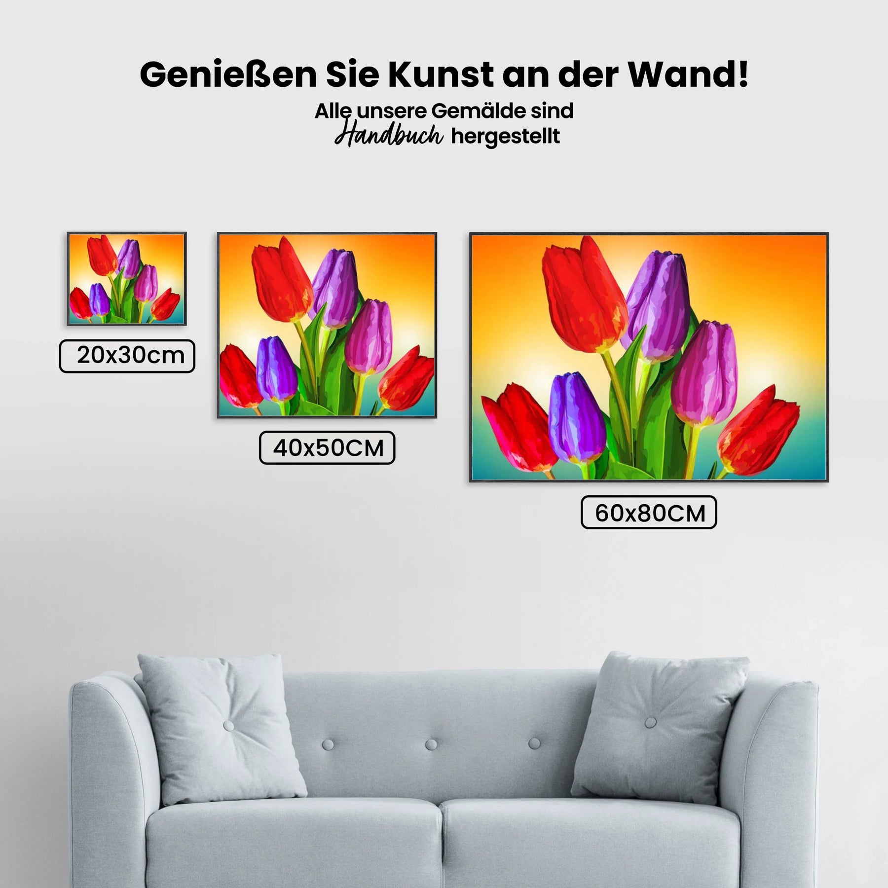 Tulpen - Malen nach Zahlen