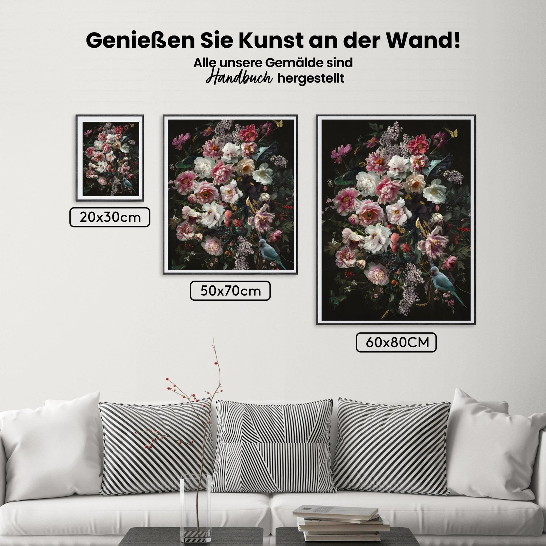 Verschiedene Blumen - Malen nach Zahlen