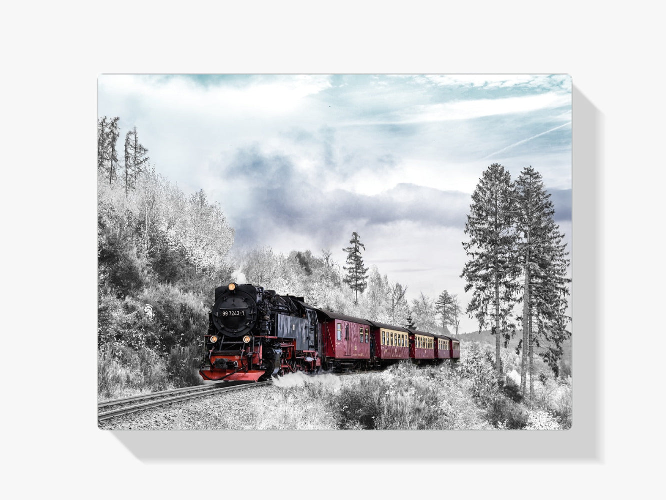 Winter-Express - Malen nach Zahlen