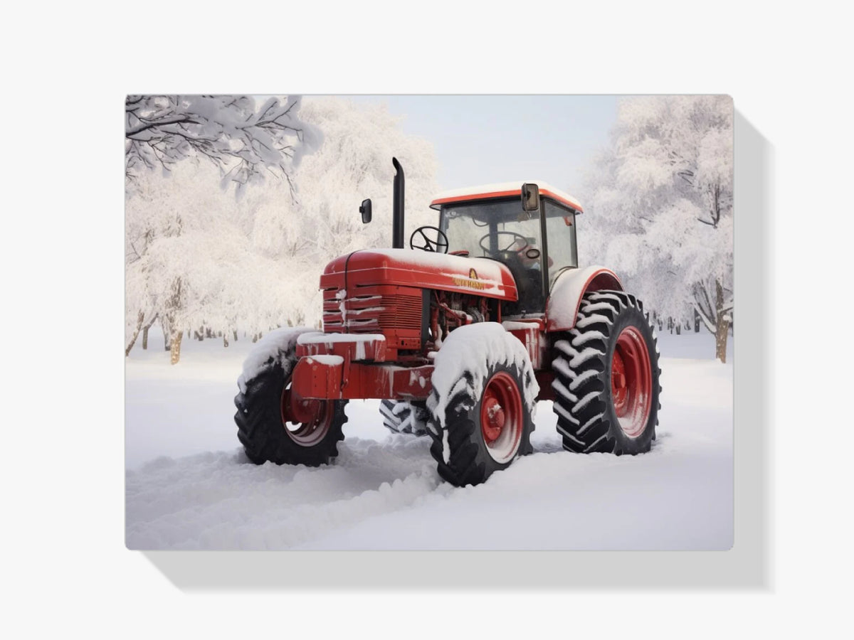 Winter-Traktor - Malen nach Zahlen