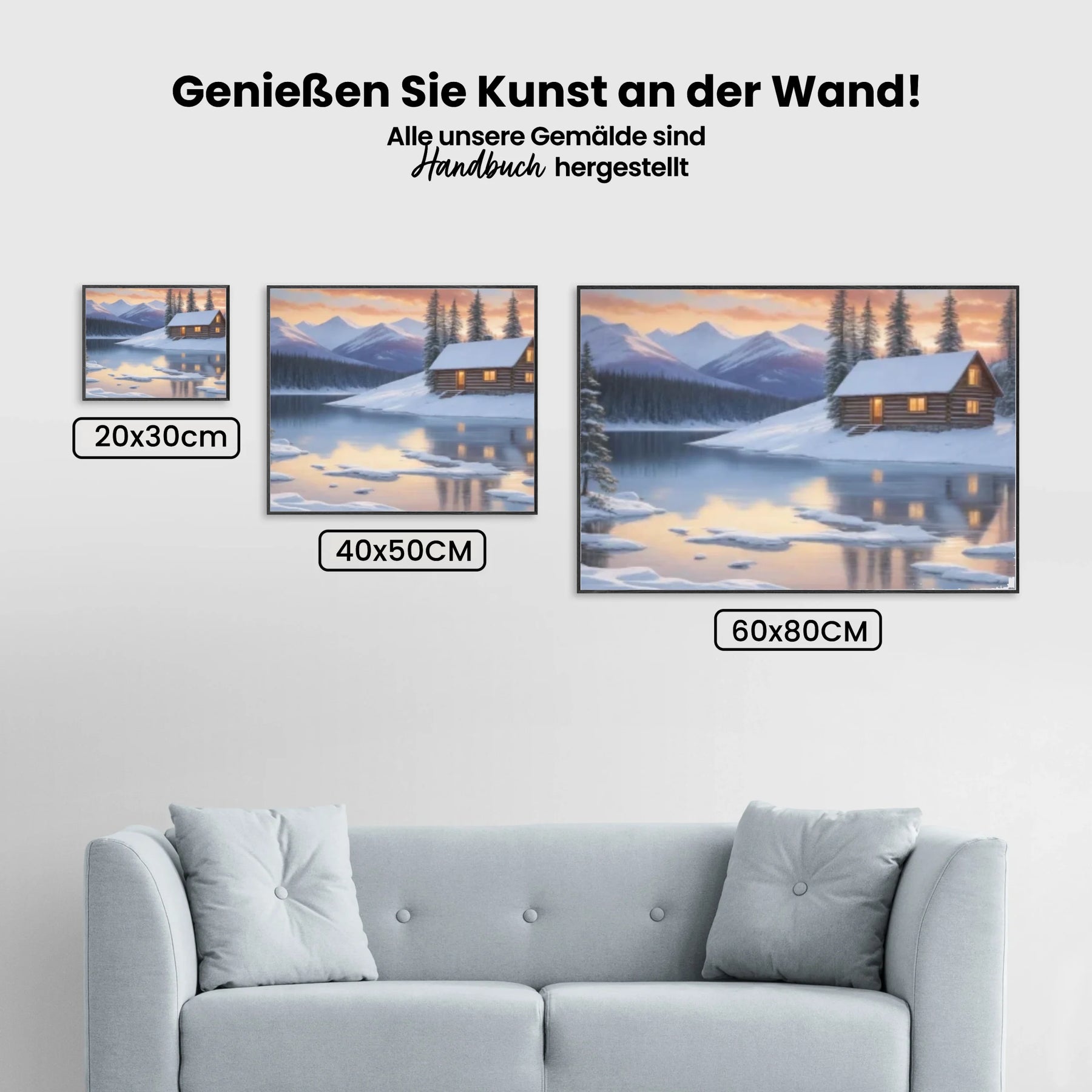Winterlandschaft - Malen nach Zahlen