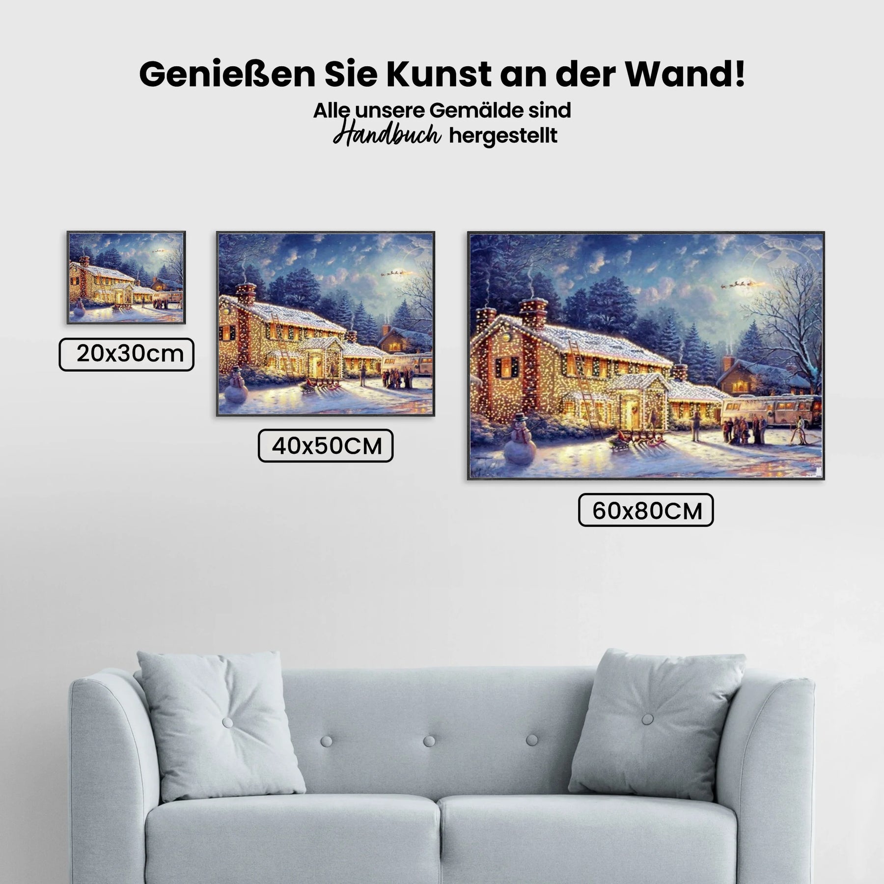Winterlandschaft - Malen nach Zahlen