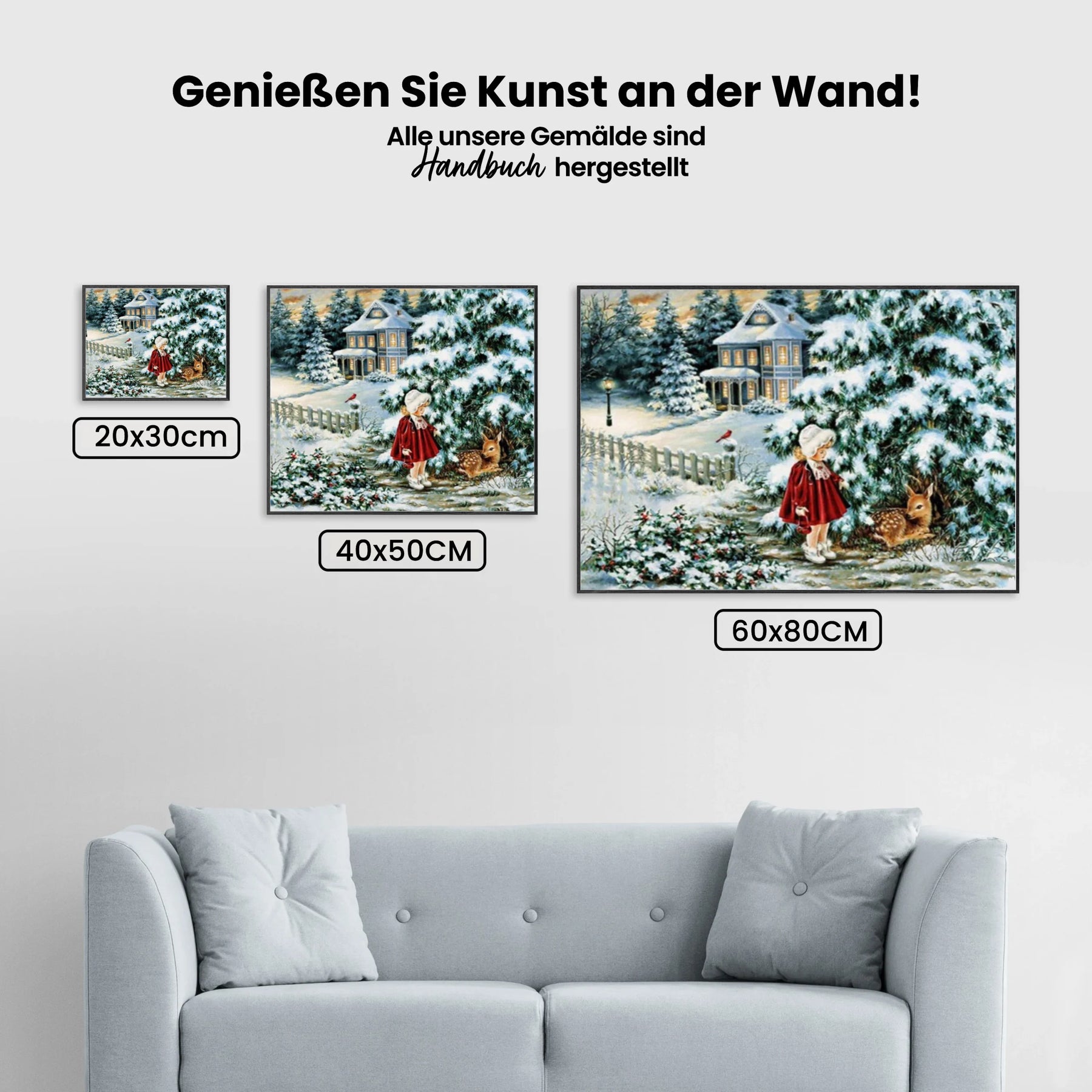 Winterlandschaft - Malen nach Zahlen
