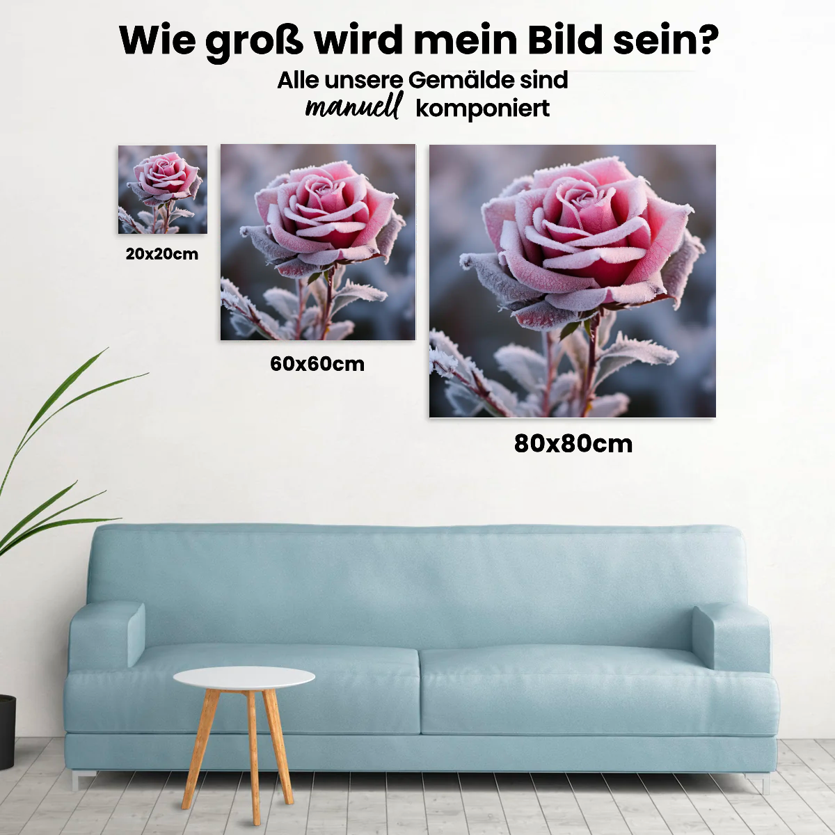 Winterrose - Malen nach Zahlen