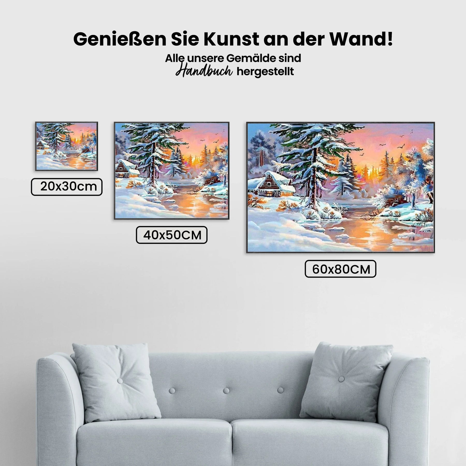 Winterwald - Malen nach Zahlen