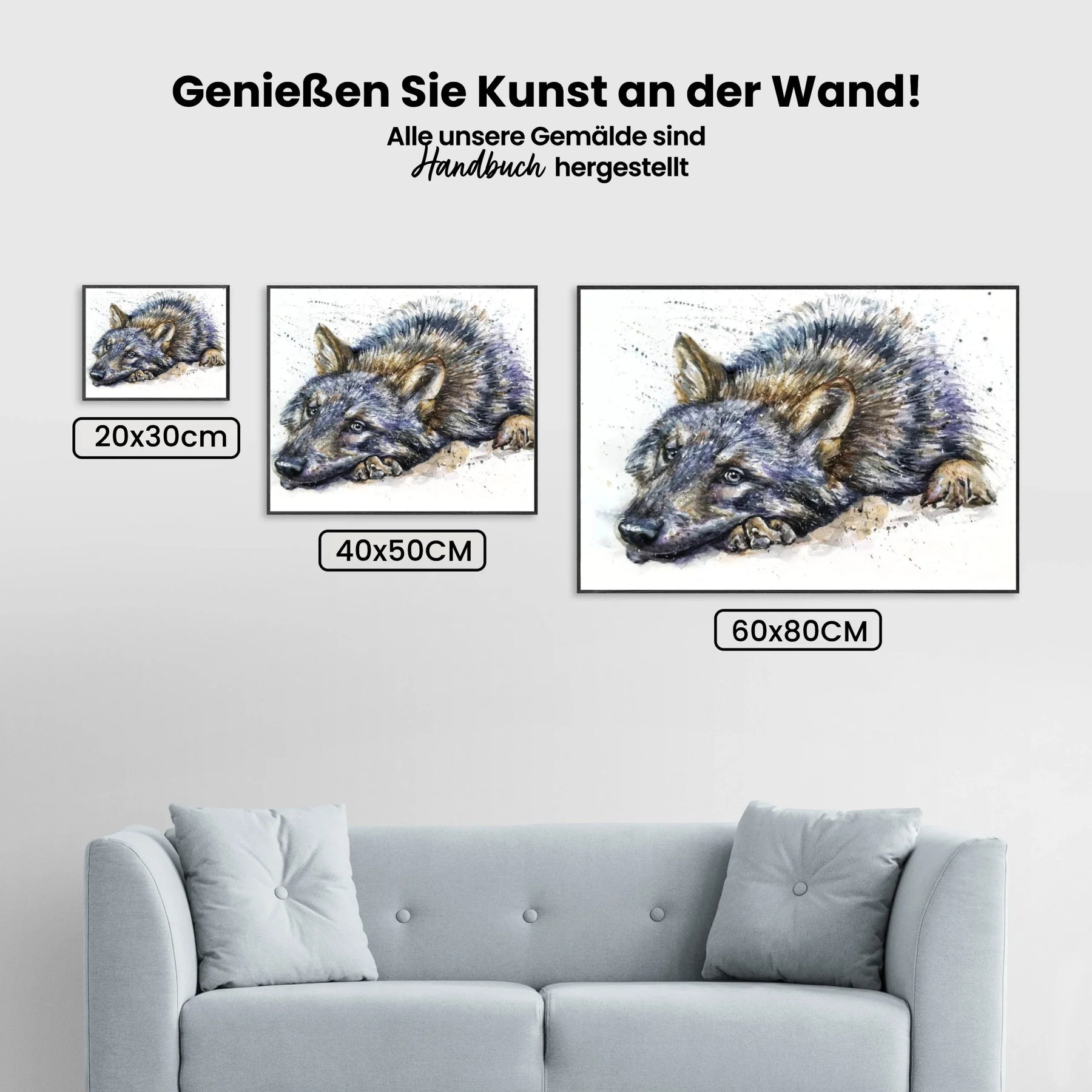 Wolf - Malen nach Zahlen