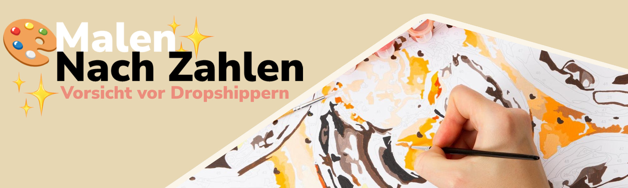 Vorsicht vor Malen nach Zahlen Dropshippern
