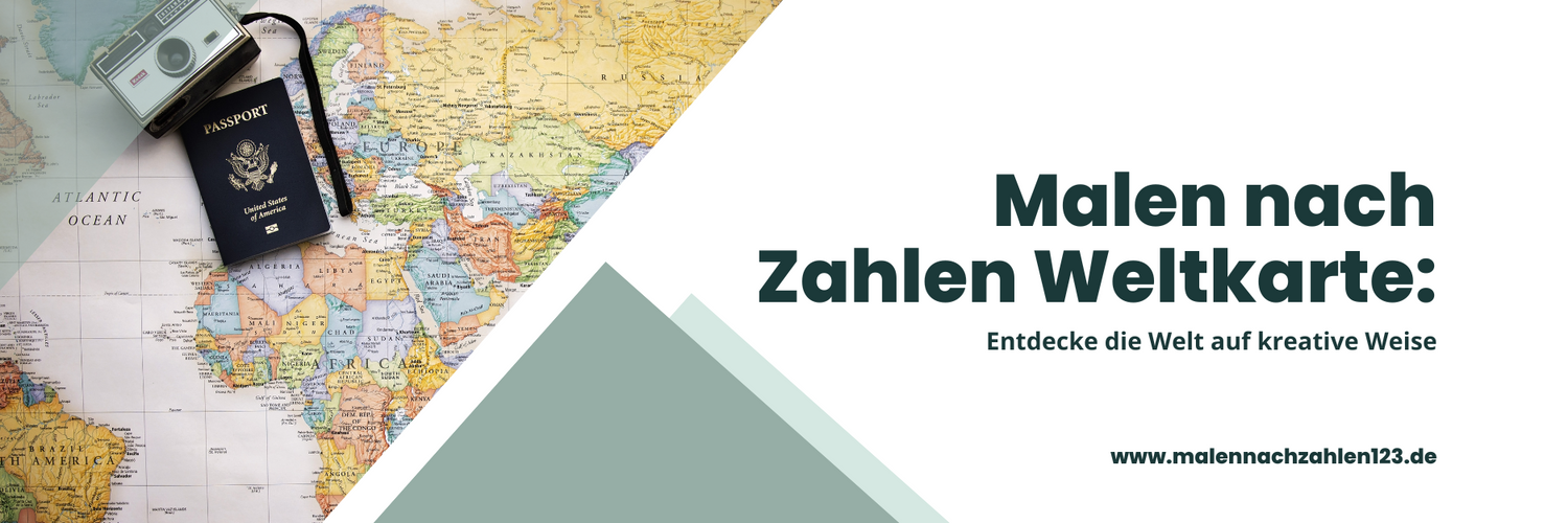 Malen nach Zahlen Weltkarte: Entdecke die Welt auf kreative Weise
