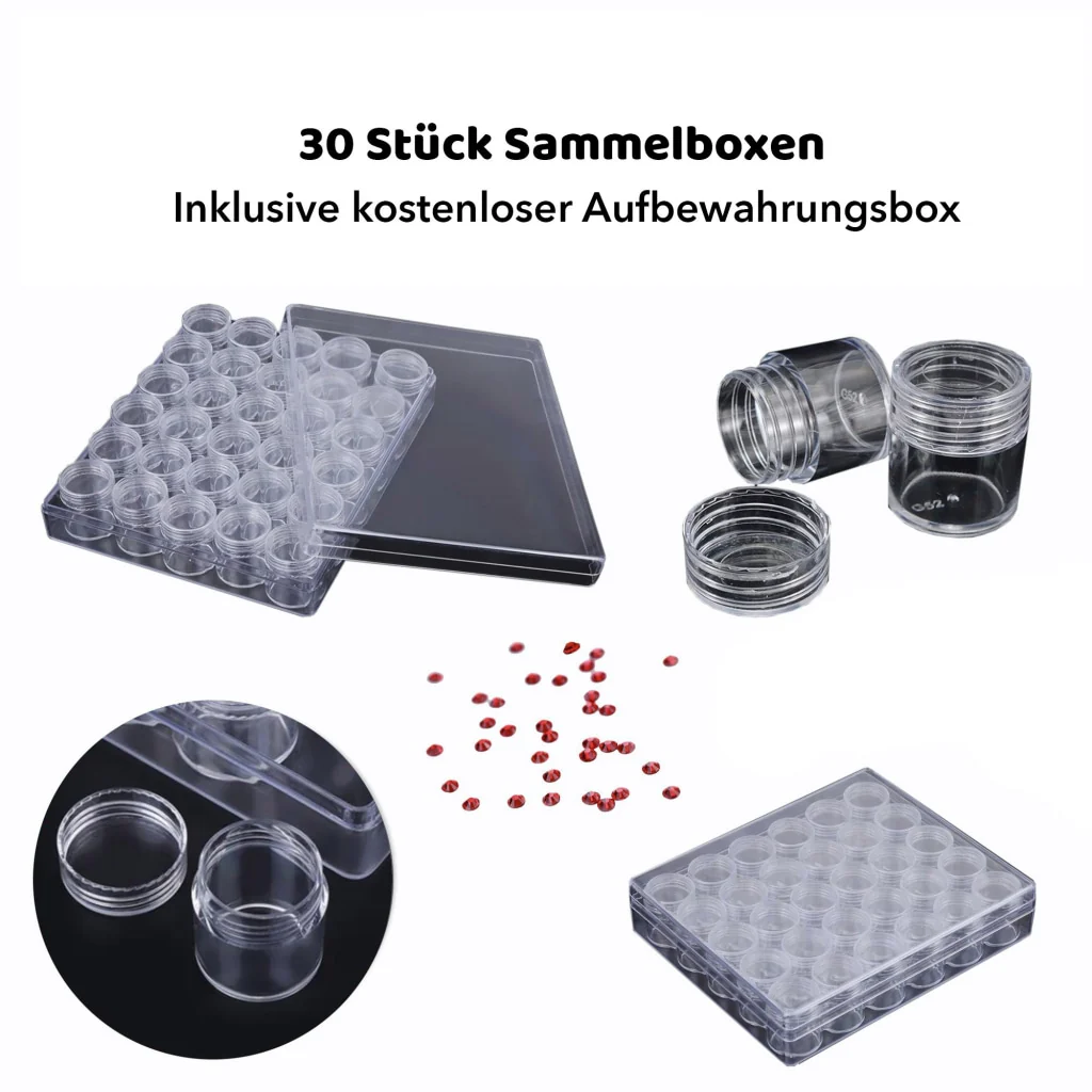 30 Stück Sammelboxen - Malen nach Zahlen
