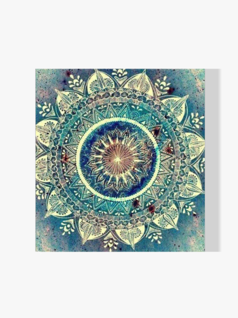 Antikes Mandala | Aurora Borealis - Malen nach Zahlen