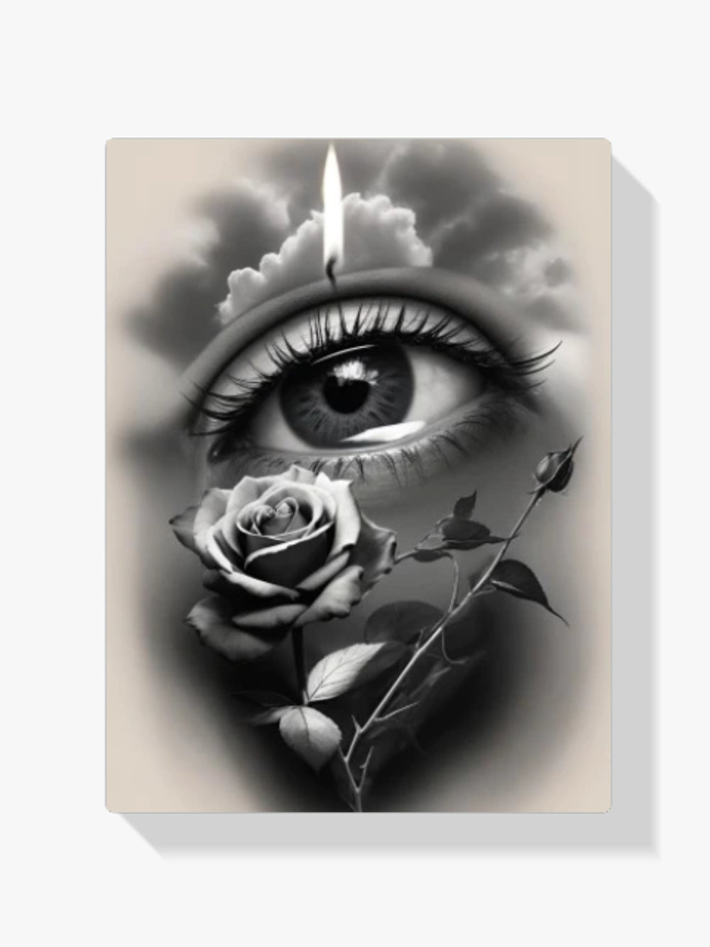 Auge - Rose - Malen nach Zahlen