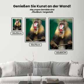 Baboon - Malen nach Zahlen