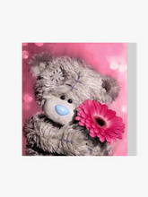 Bär mit Blume - Malen nach Zahlen