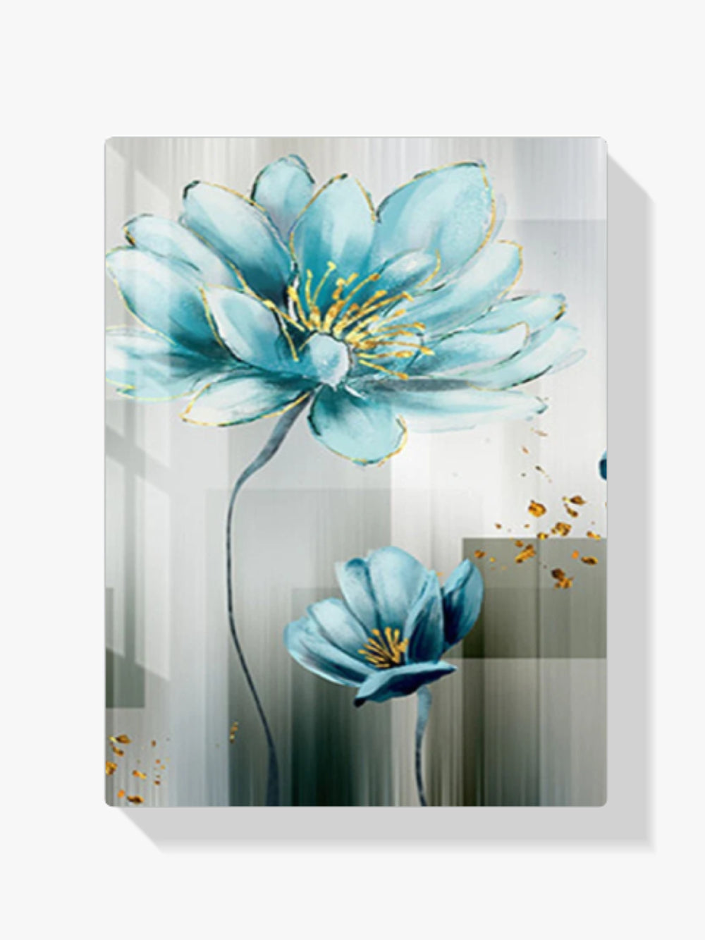 Blaue Blumen - Malen nach Zahlen