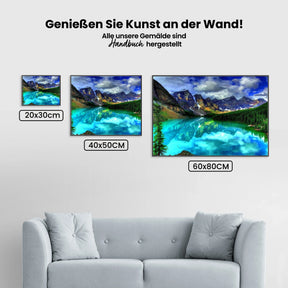 Blauer See Kanada 2 - Malen nach Zahlen