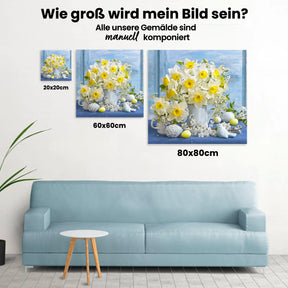 Blühende Narzissen - Malen nach Zahlen