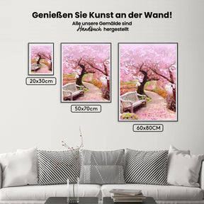 Blütenpark Rosa - Malen nach Zahlen