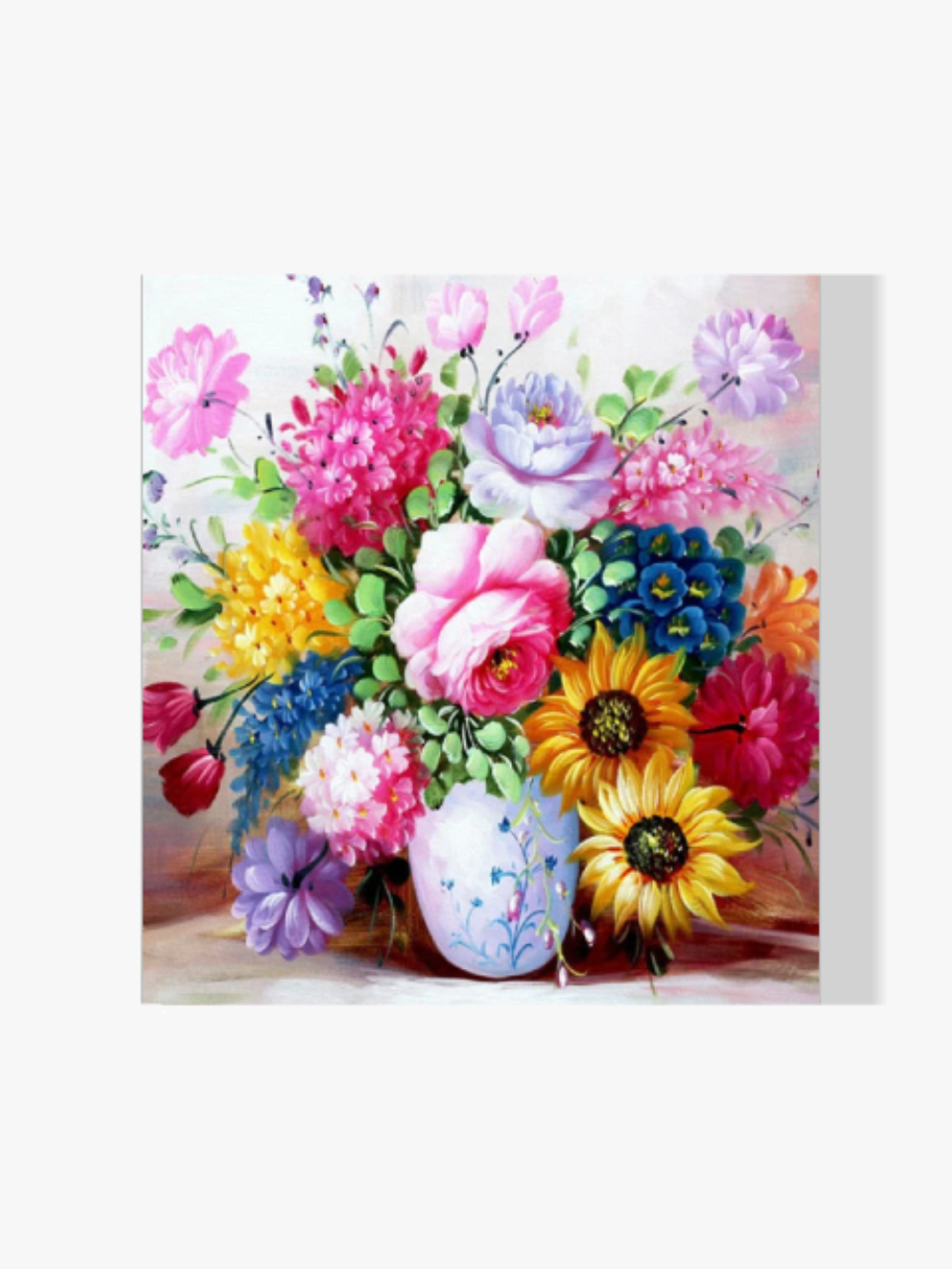 Blumen In Vase - Malen nach Zahlen
