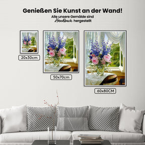Blumen In Vase - Malen nach Zahlen
