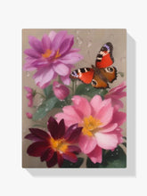 Blumen - Schmetterling - Malen nach Zahlen