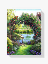 Brücke Am Wasser - Malen nach Zahlen