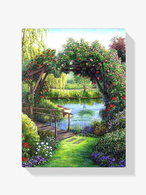 Brücke Am Wasser - Malen nach Zahlen