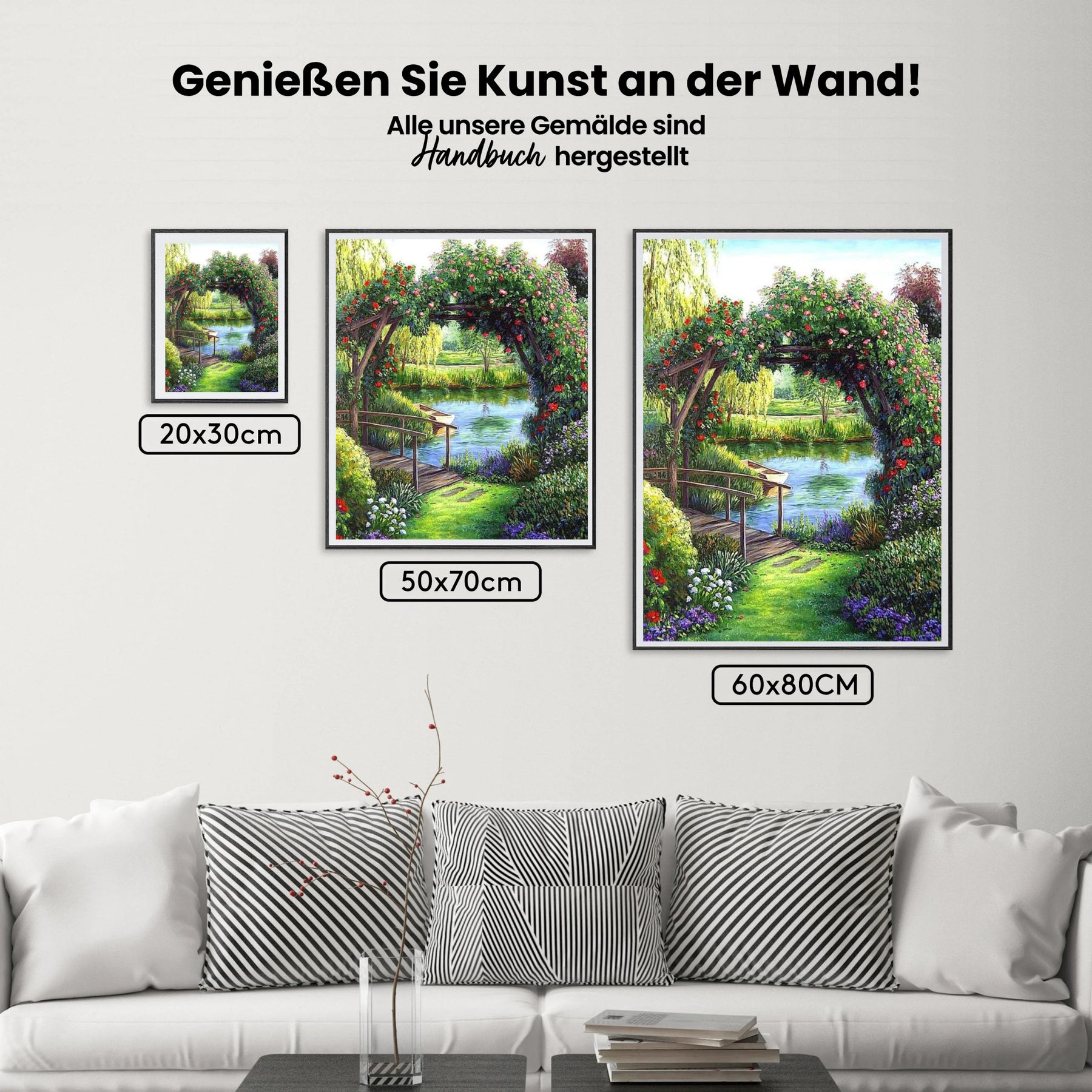 Brücke Am Wasser - Malen nach Zahlen