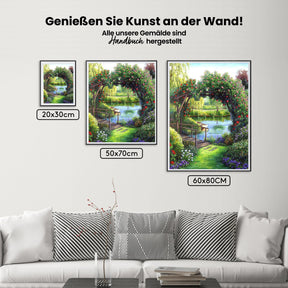 Brücke Am Wasser - Malen nach Zahlen