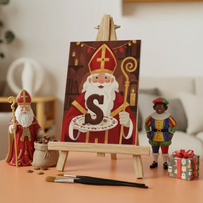 Måla efter siffror - 6 minimålningar | Set med abstrakta affirmationer