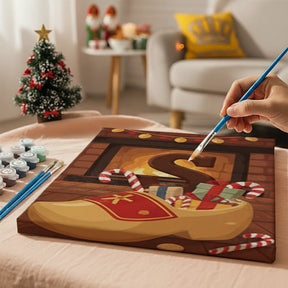 Måla efter siffror - 6 minimålningar | Set med abstrakta affirmationer