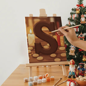 Måla efter siffror - 6 minimålningar | Set med abstrakta affirmationer