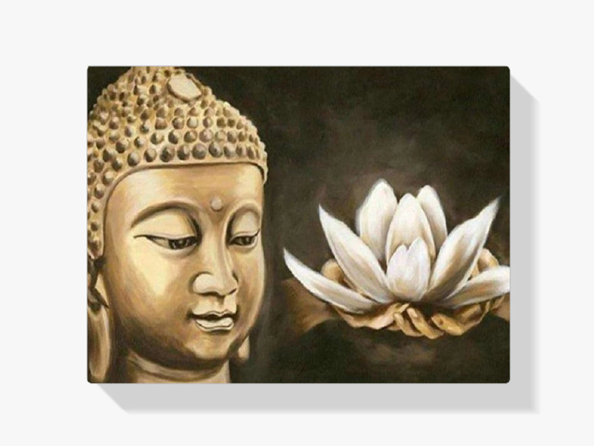 Buddha Goldener Lotus - Malen nach Zahlen