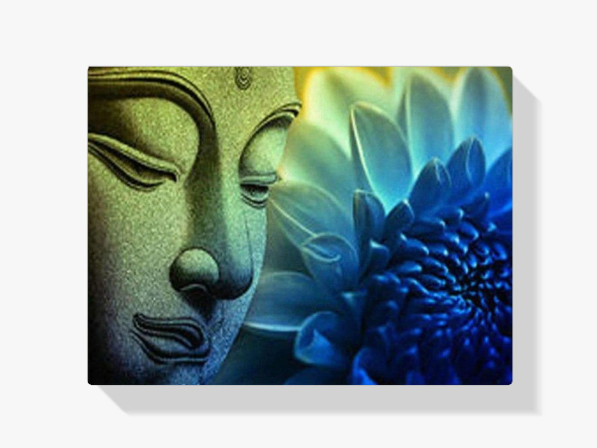 Buddha und Lotus - Malen nach Zahlen