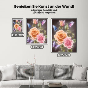 Bunte Blumen - Malen nach Zahlen