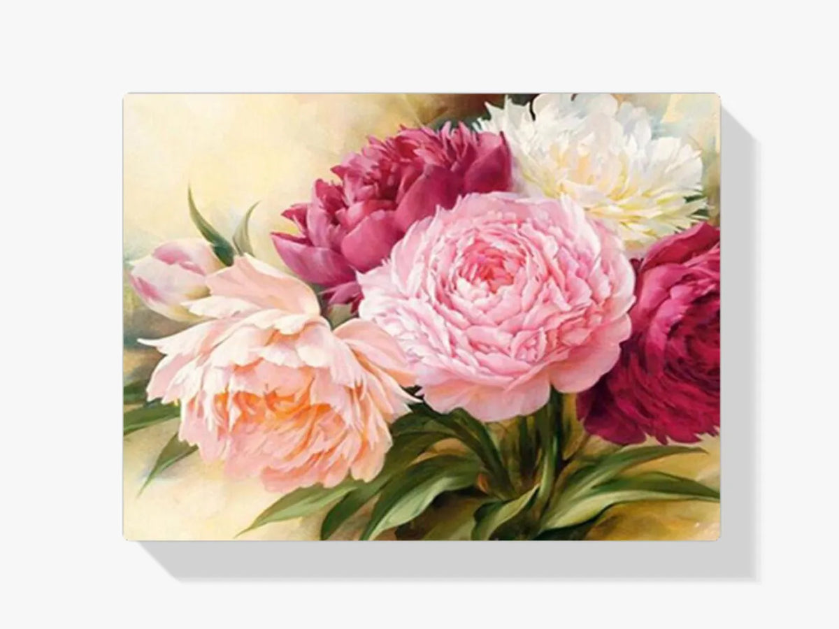 Bunte Rosen - Malen nach Zahlen