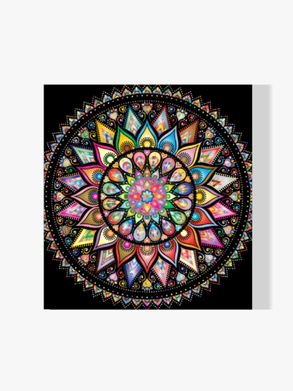 Buntes Mandala | Aurora Borealis - Malen nach Zahlen