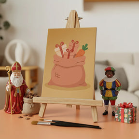 Måla efter siffror - 6 minimålningar | Set med abstrakta affirmationer