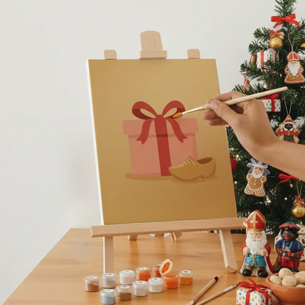 Måla efter siffror - 6 minimålningar | Set med abstrakta affirmationer