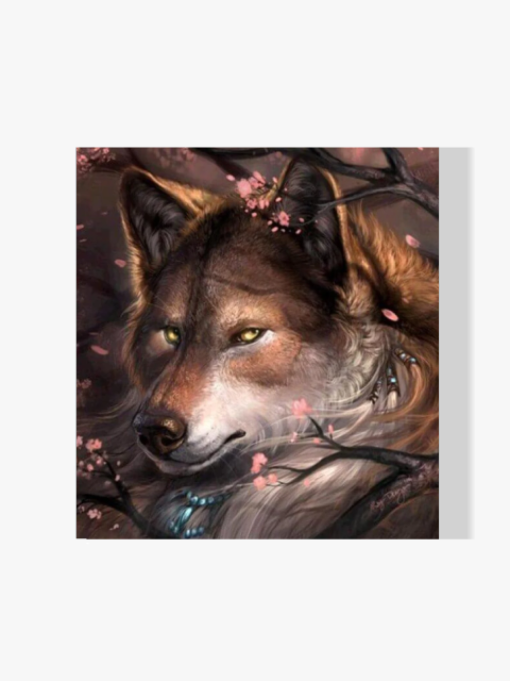 Der schöne Wolf - Malen nach Zahlen