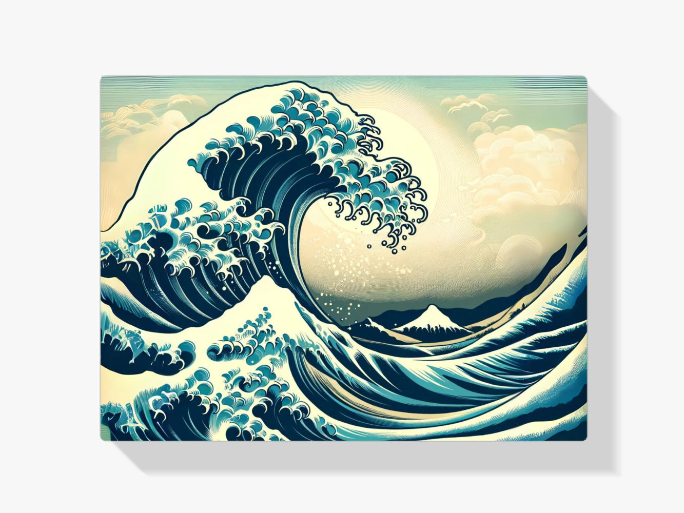 Die große Welle von Kanagawa - Malen nach Zahlen