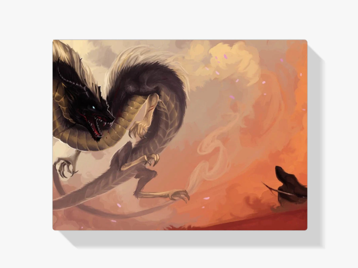 Drache in der Fantasie - Malen nach Zahlen