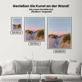 Dünen bei Sonnenuntergang - Malen nach Zahlen